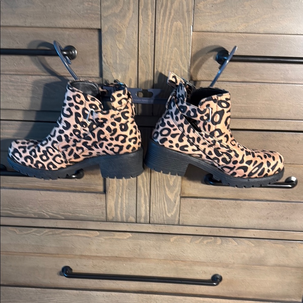 Leopard Print Ankle Boots